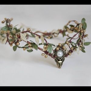 Woodland Boho Deer Crown Tiara Elven Headpiece